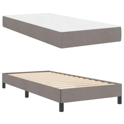 Boxspring bed met matras Taupe 80 x 200 cm Stof