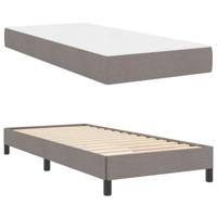 Boxspring bed met matras Taupe 80 x 200 cm Stof - thumbnail