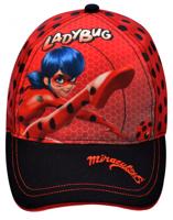 Miraculous basketbalpet Miraculous meisjes katoen rood/zwart maat 52 - thumbnail