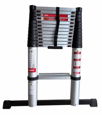 4tecx Telescoopladder 3,8m - 13 tredes + stabiliteitsbalk