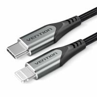 Kabel Lightning Vention TACHF Grijs 1 m (1 Stuks) - thumbnail