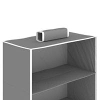 VidaXL Kledingorganisers hangend 2 st met 6 schappen stof - thumbnail