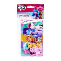 Uitnodigingen Met Enveloppe My Little Pony (8st) - thumbnail