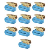 VidaXL Spanbanden 0,8 ton 4mx25mm blauw 10 st - thumbnail