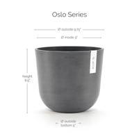 Ecopots Bloempot Oslo Ø25cm - Grijs - thumbnail