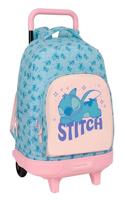 Schoolrugzak met Wielen Lilo & Stitch Ohana Blauw 33 x 45 x 22 cm - thumbnail