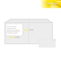 Etiket topstick 210x148mm wit 200st - thumbnail