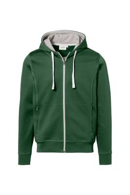 Hakro 455 Hooded jacket Bonded - Fir Green/Silver - S