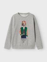 Name it winter sweater jongens - grijs - NkmPsalko - loose fit - thumbnail