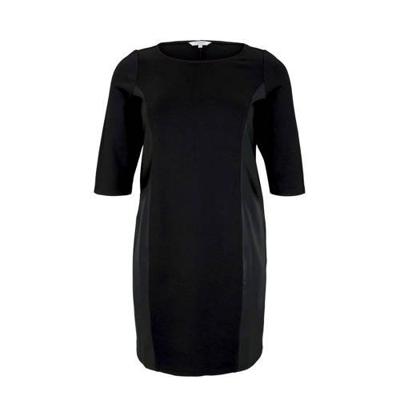 Tom Tailor My True Me coated jurk zwart Tom Tailor My True Me coated jurk zwart