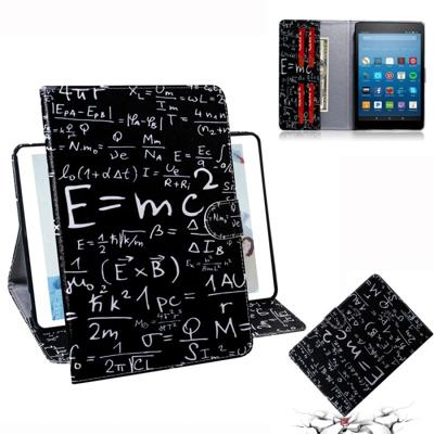 Formule patroon horizontale Flip lederen case voor Amazon Kindle Fire HD 8 2015/2016/2017/2018 met houder & Card slot & portemonnee Formule patroon horizontale Flip lederen case voor Amazon Kindle Fire HD 8 2015/2016/2017/2018 met houder & Card slot & portemonnee
