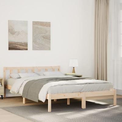 Bedframe extra lang zonder matras massief grenenhout 140x210 cm Bedframe extra lang zonder matras massief grenenhout 140x210 cm
