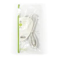 Satelliet- en Antennekabel | F Male - F Male | 1,0 m | Wit - thumbnail