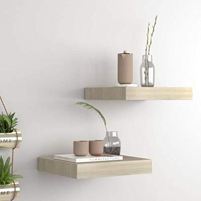VidaXL Wandschappen zwevend 2 st 23x23,5x3,8 cm mdf eikenkleurig VidaXL Wandschappen zwevend 2 st 23x23,5x3,8 cm mdf eikenkleurig