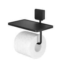 Toiletrolhouder Geesa Topaz Met Planchet Mat Zwart - thumbnail