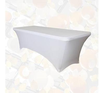 Tafelrok brasq 183x76x74cm wit