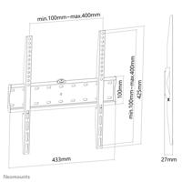 Neomounts FPMA-W300BLACK TV-beugel Geïntegreerde waterpas 81,3 cm (32) - 139,7 cm (55) Vast - thumbnail