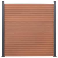Schuttingpaneelset 353x186 cm HKC bruin - thumbnail
