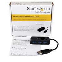 Hub USB Startech ST4300MINU3B Zwart - thumbnail
