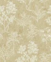 Galerie Zen Behang met getekende bomen motief - DWP0361-03 - thumbnail
