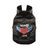 Croci hondenjas frankie gevoerd zwart - thumbnail