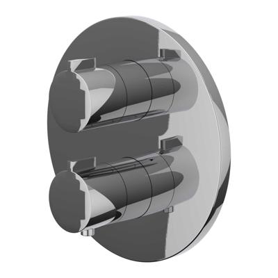 Afbouwdeel IVY Pact Inbouwthermostaat 3-Weg Stop-Omstel Met Rond Rozet Chroom Afbouwdeel IVY Pact Inbouwthermostaat 3-Weg Stop-Omstel Met Rond Rozet Chroom