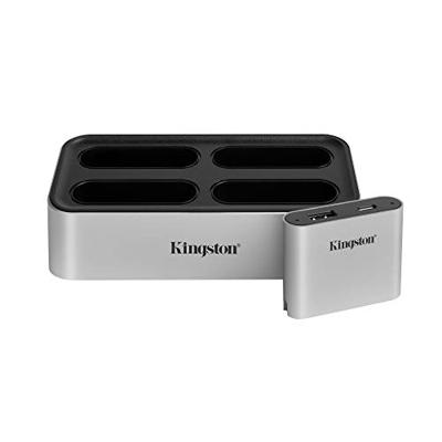 Kingston Lade-/Dockingstation Externe geheugenkaartlezer / hub USB-A 3.2 Gen 2 Zilver-zwart