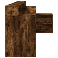 Bureau met LED-verlichting 200x104x91 cm hout gerookt eiken - thumbnail