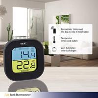 TFA Dostmann FUN Draadloze thermometer Zwart - thumbnail