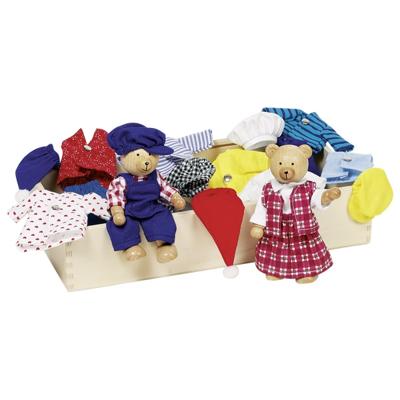 Goki poppenhuis berenpopjes + kleding
