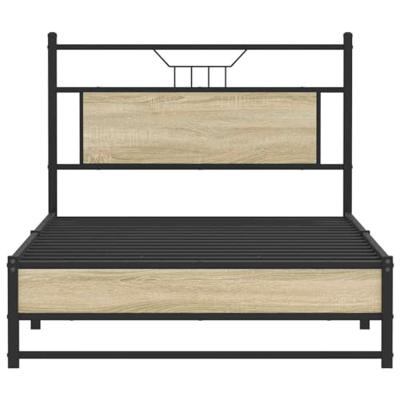 Bedframe zonder matras 107x203cm spaanplaat sonoma eikenkleurig