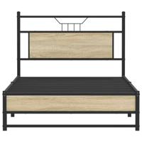 Bedframe zonder matras 107x203cm spaanplaat sonoma eikenkleurig - thumbnail