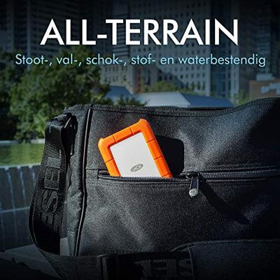 LaCie Rugged Secure 2000GB Oranje, Wit externe harde schijf LaCie Rugged Secure 2000GB Oranje, Wit externe harde schijf