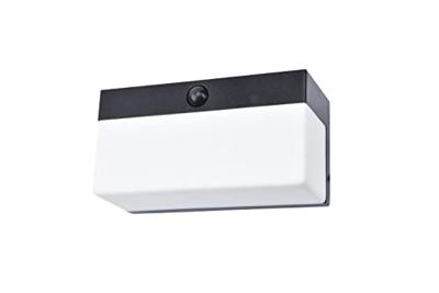 Lutec Zwarte wandlampFran solar - 6941502330