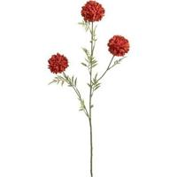 Kunstbloem Tagetes Spray - rood - 80 cm - Leen Bakker - thumbnail