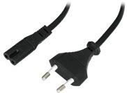 LINDY Stroom Aansluitkabel [1x Euro-stekker - 1x Apparaatbus C7] 5.00 m Zwart - thumbnail