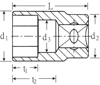 Stahlwille 456 12 02110012 Zeskant Dopsleutelinzetstuk 12 mm 3/8 (10 mm)