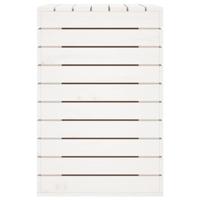 Wasmand 88,5x44x66 cm massief grenenhout wit - thumbnail