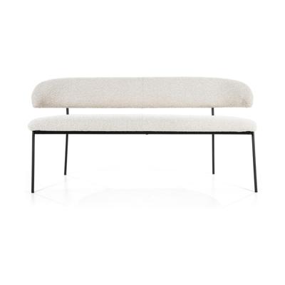 Eleonora Eetkamerbank 'Luka' Bouclé, 160cm, kleur Beige