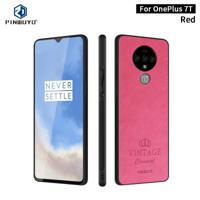 Voor Oneplus 7T PINWUYO PIN Rui serie klassiek leer PC + TPU + PU leer waterdicht en anti-Fall all-inclusive beschermende shell (rood) - thumbnail