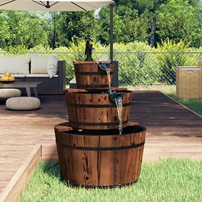 VidaXL Waterfontein met pomp 60x60x94 cm massief vurenhout VidaXL Waterfontein met pomp 60x60x94 cm massief vurenhout