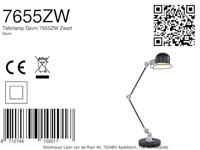 Steinhauer Landelijke bureaulampDavin zwart met vintage grijs - 7655ZW - thumbnail