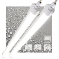 2 PACK - LED&apos;s Light LED TL lamp compleet 120 cm - Koppelbaar tot 10 lampen - Waterdicht - IP65 - thumbnail