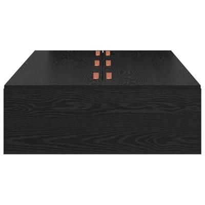 Bedframe met opslag Zwart eiken 190 x 90 x 31.5 cm Bewerkt hout