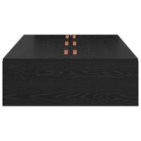 Bedframe met opslag Zwart eiken 190 x 90 x 31.5 cm Bewerkt hout - thumbnail