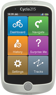 Mio Cyclo 215HC Fiets-Navigatie Wit/Zwart