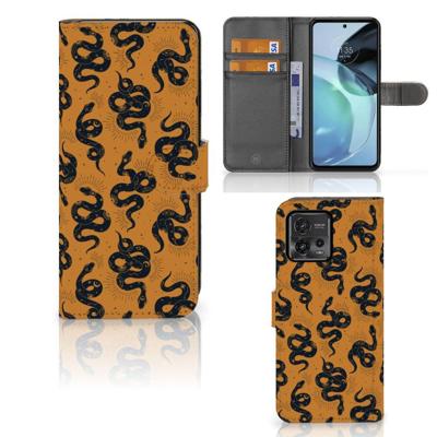 Telefoonhoesje | Met pasjeshouder | voor Motorola Moto G72 Snakes Telefoonhoesje | Met pasjeshouder | voor Motorola Moto G72 Snakes