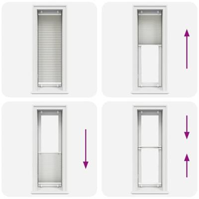 Pliss rolgordijn 50x100 cm stofbreedte 49,4 cm lichtgrijs