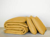 De Witte Lietaer De Witte Lietaer dekbedovertrek Olivia Golden Yellow 200x200/220 - thumbnail