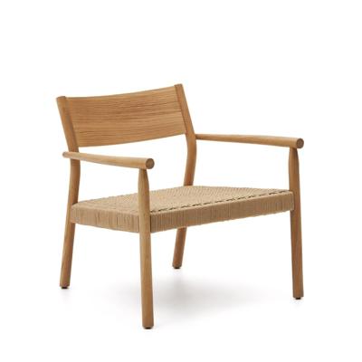 Kave Home Fauteuil 'Yalia' Eikenhout, kleur Naturel